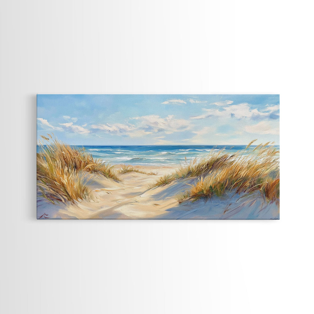 Beach Dunes Coastal Canvas Print