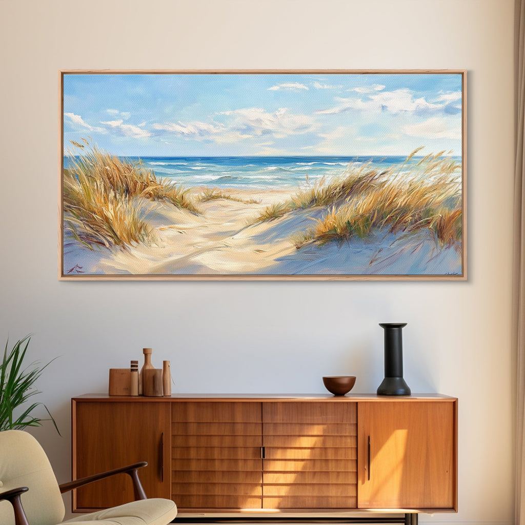 Beach Dunes Coastal Canvas Print