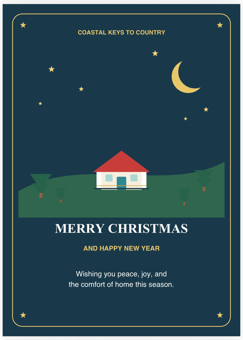 Coastal Keys to Country South Florida Santa Christmas Card Pack