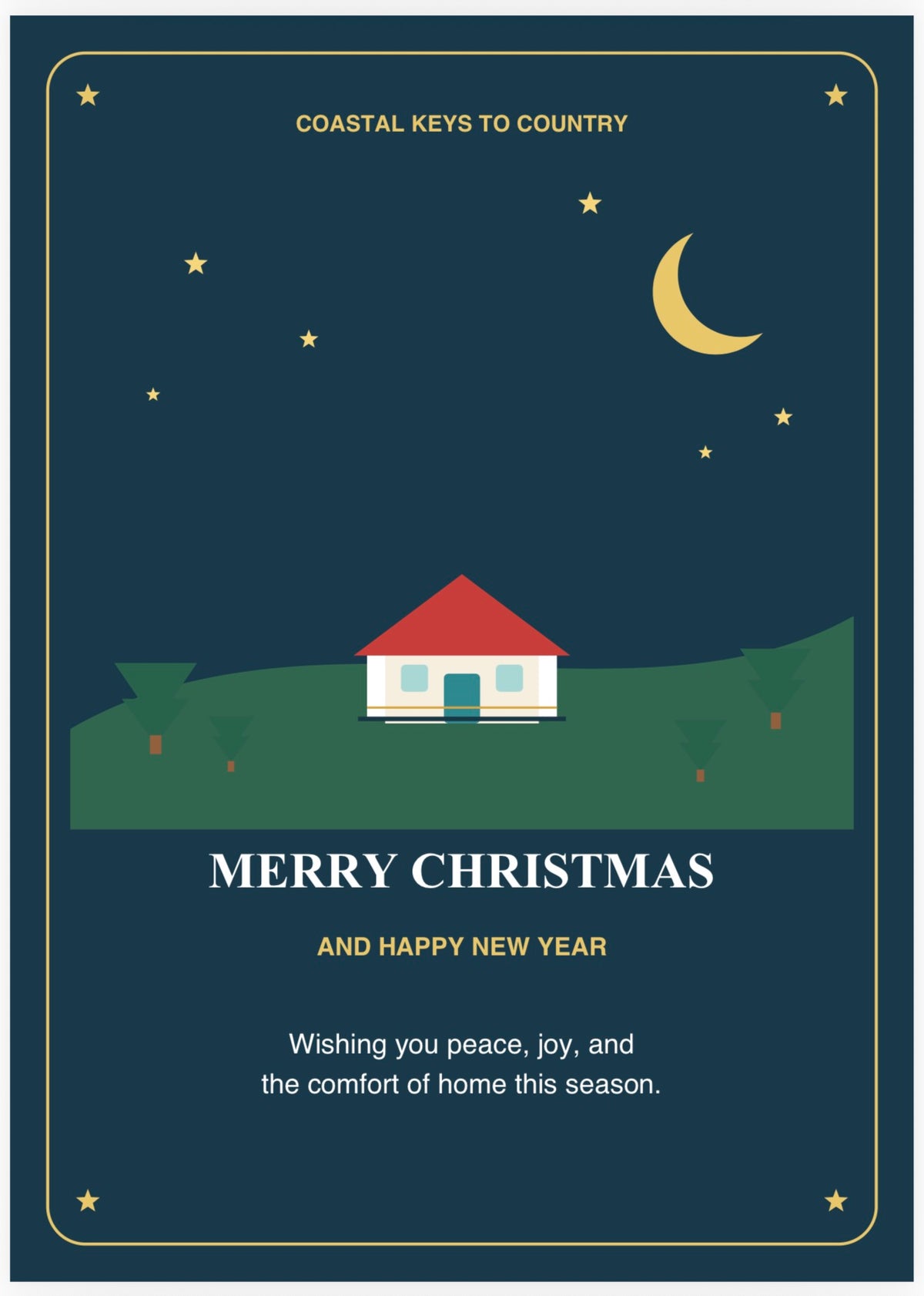 Coastal Keys to Country South Florida Santa Christmas Card Pack